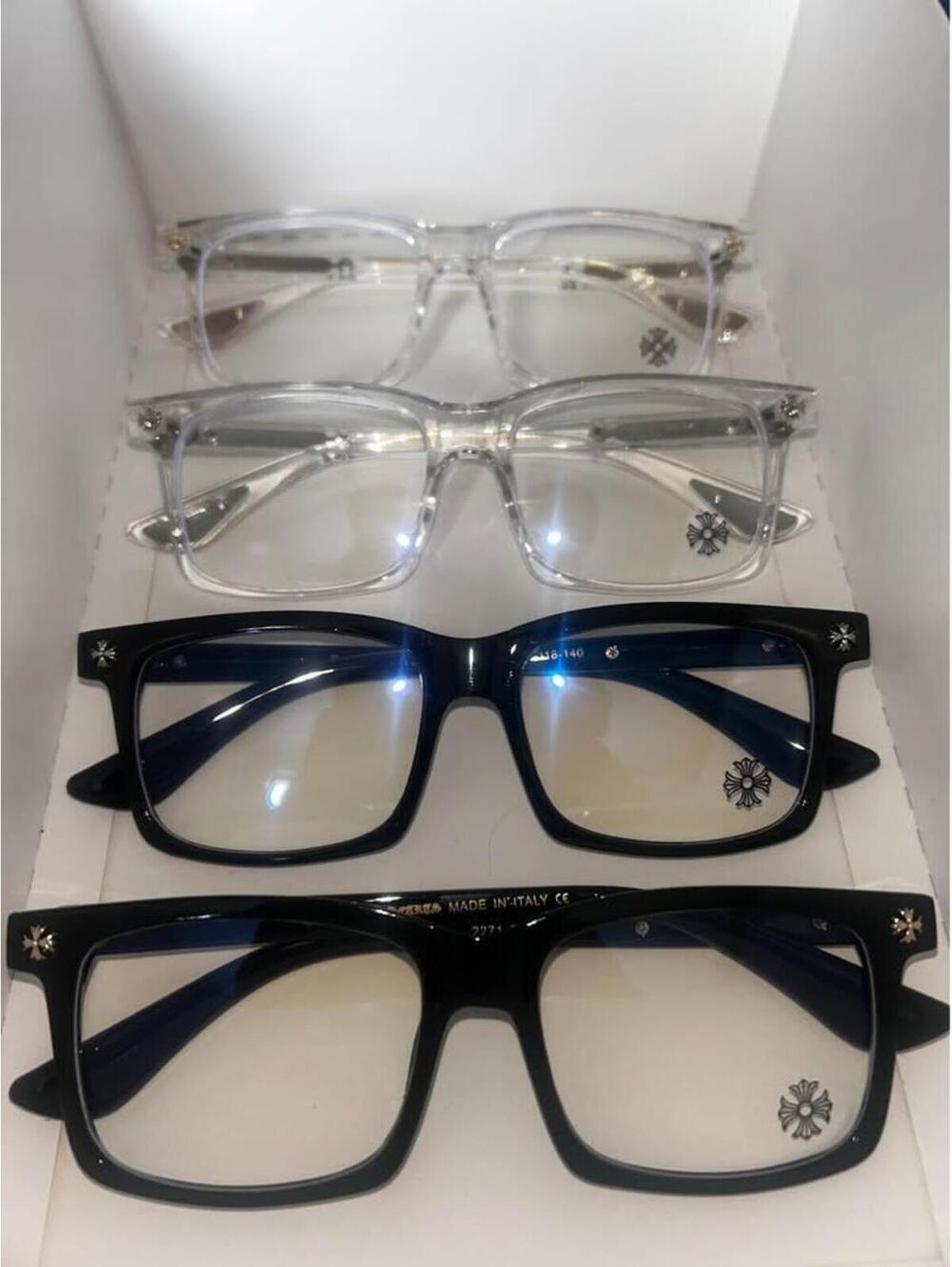 Chrome Hearts Blue Light Glasses Square and Round